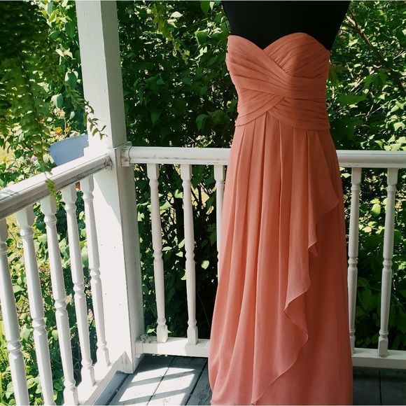 David’s Bridal strapless bridesmaid formal dress - Picture 7 of 8